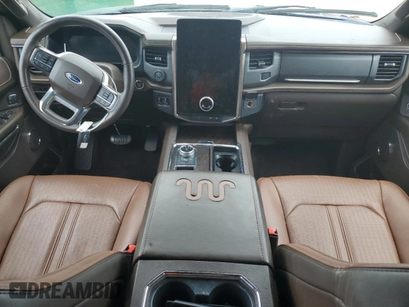 2023 Ford Expedition Max King Ranch with VIN 1FMJK1N88PEA01019, listed as a Copart auction lot 56015515 with 51,976 mi miles and Salvage title. Bid and sale history available at DreamBid. Image 8.
