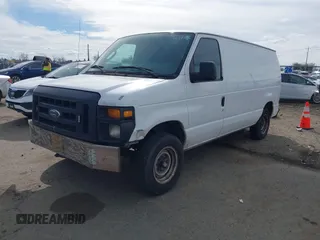 2012 Ford Econoline Cargo Commercial with VIN 1FTNE1EW0CDB06455, listed as a IAAI auction lot 41666172 with 270,816 mi miles and . Bid and sale history available at carsss.com. Image 2.