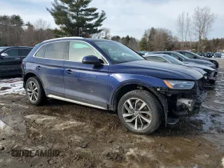 2022 Audi Q5 S line Premium Plus with VIN WA1EAAFY0N2029929, listed as a Copart auction lot 43619955 with 0 mi miles and Salvage Title. Bid and sale history available at carsss.com. Image 4.