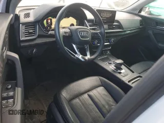 2020 Audi Q5 Premium Plus with VIN WA1E2AFYXL2056002, listed as a Copart auction lot 50502745 with 25,245 mi miles and Salvage title. Bid and sale history available at DreamBid. Image 8.