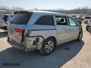 2014 Honda Odyssey EX with VIN 5FNRL5H41EB076760, listed as a Copart auction lot 48784325 with 76,187 mi miles and Salvage Title. Bid and sale history available at carsss.com. Image 3.