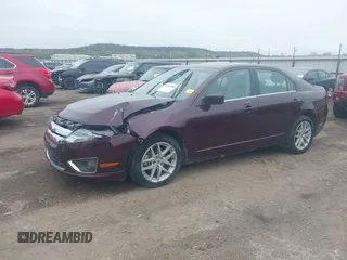 2011 Ford Fusion SEL with VIN 3FAHP0JA5BR253068, listed as a IAAI auction lot 41880066 with 121,410 mi miles. Bid and sale history available at carsss.com. Image 2.