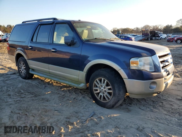 2009 Ford Expedition EL Eddie Bauer with VIN 1FMFK18539EB10658, listed as a Copart auction lot 81851124 with 204,734 mi miles and Clean Title. Bid and sale history available at carsss.com. Image 4.