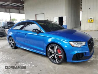 2019 Audi RS 3 z VIN WUABWGFF6KA905869, wystawiony jako Copart lot #75100574 z przebiegiem 53 920 mil mil oraz Nie do naprawy. Historia ofert i sprzedaży dostępna na DreamBid. Obrazek 4.
