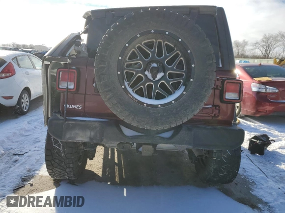 2021 Jeep Wrangler Unlimited Sport Altitude with VIN 1C4HJXDG2MW544163, listed as a Copart auction lot 86496084 with 49,737 mi miles and Salvage Title. Bid and sale history available at carsss.com. Image 6.