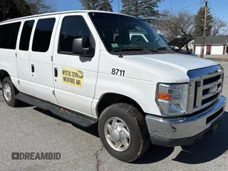 2014 Ford Econoline Passenger XL with VIN 1FBNE3BL1EDA64827, listed as a Copart auction lot 48927855 with 102,965 mi miles and Clean Title. Bid and sale history available at carsss.com. Image 1.