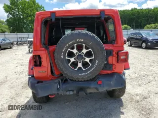 2021 Jeep Wrangler Unlimited Rubicon with VIN 1C4JJXFM3MW732694, listed as a Copart auction lot 54903565 with 70,532 mi miles and Salvage title. Bid and sale history available at DreamBid. Image 6.