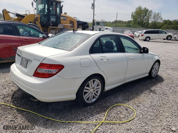 2009 Mercedes-Benz C-Class 3.0L Sport with VIN WDDGF81X99R084146, listed as a Copart auction lot 66393903 with 137,435 mi miles and Non Repairable. Bid and sale history available at carsss.com. Image 3.