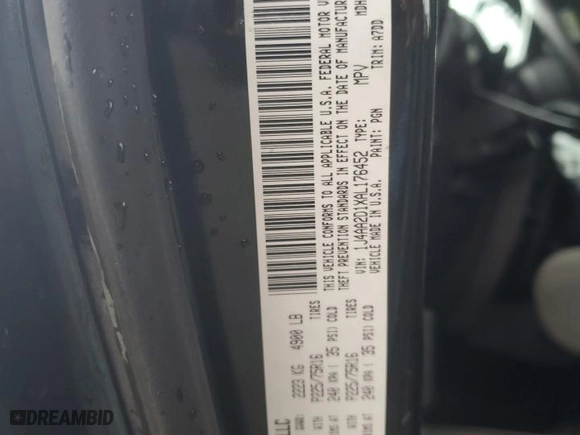 2010 Jeep Wrangler Mountain with VIN 1J4AA2D1XAL176452, listed as a Copart auction lot 72231974 with 117,610 mi miles and Salvage Title. Bid and sale history available at carsss.com. Image 12.