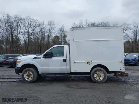 2015 Ford Super Duty F-250 SRW XL with VIN 1FDBF2B66FED21648, listed as a IAAI auction lot 41700328 with 370,599 mi miles. Bid and sale history available at carsss.com. Image 14.