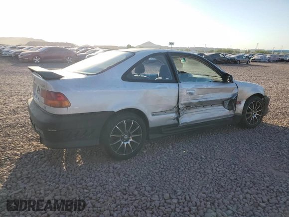 1996 Honda Civic DX with VIN 1HGEJ6123TL038087, listed as a Copart auction lot 73324574 with 159,772 mi miles and Salvage Title. Bid and sale history available at carsss.com. Image 3.