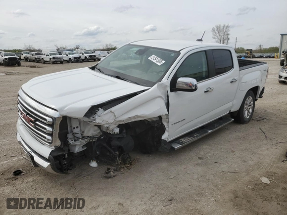 2019 GMC Canyon 4WD SLT with VIN 1GTG6DEN0K1324586, listed as a Copart auction lot 51541505 with 29,576 mi miles and Salvage title. Bid and sale history available at DreamBid. Image 1.