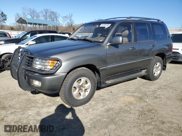 2002 Toyota Land Cruiser z VIN JTEHT05J122024015, wystawiony jako Copart lot #88706765 z przebiegiem Nie podano mil oraz Czysty tytuł • Clean title. Historia ofert i sprzedaży dostępna na DreamBid. Obrazek 1.