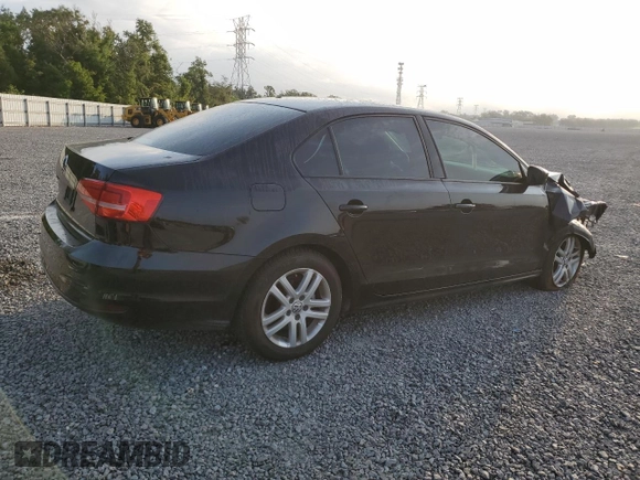 2015 Volkswagen Jetta S with VIN 3VW1K7AJ6FM201628, listed as a Copart auction lot 58118465 with 95,360 mi miles and Salvage title. Bid and sale history available at DreamBid. Image 3.
