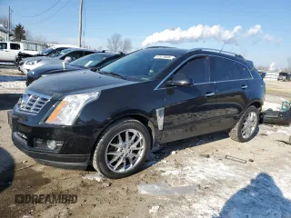 2014 Cadillac SRX Premium Collection z VIN 3GYFNGE38ES577313, wystawiony jako Copart lot #87679045 z przebiegiem 92 070 mil mil oraz Szkody całkowita. Historia ofert i sprzedaży dostępna na DreamBid. Obrazek 1.