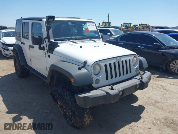 2014 Jeep Wrangler Unlimited Sport with VIN 1C4BJWDG1EL121190, listed as a IAAI auction lot 41913348 with 162,066 mi miles and . Bid and sale history available at DreamBid. Image 1.