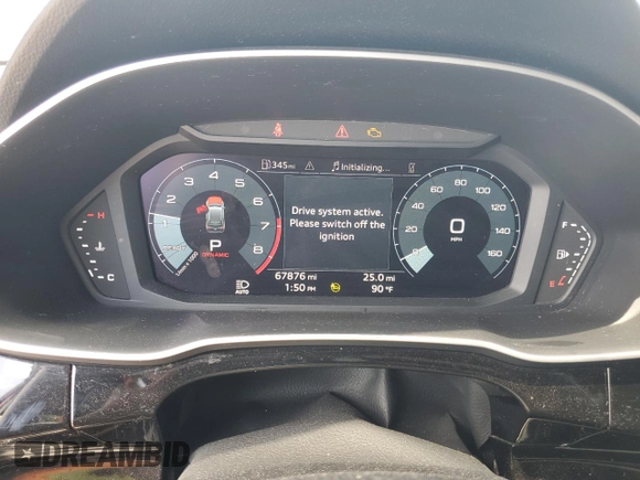 2022 Audi Q3 S line Premium Plus with VIN WA1EECF39N1030684, listed as a Copart auction lot 53829515 with 67,876 mi miles and Non repairable. Bid and sale history available at DreamBid. Image 9.
