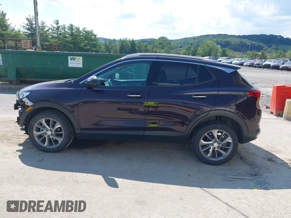 2021 Buick Encore GX Essence with VIN KL4MMGSL0MB138843, listed as a IAAI auction lot 42605890 with 34,850 mi miles and . Bid and sale history available at DreamBid. Image 15.
