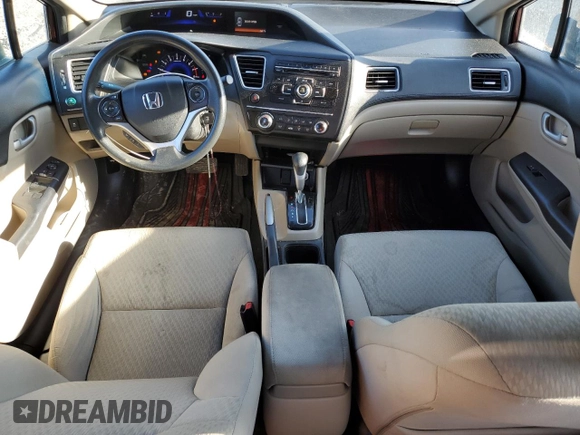 2015 Honda Civic Sedan LX with VIN 19XFB2F54FE041024, listed as a Copart auction lot 48108275 with 117,243 mi miles and Salvage Title. Bid and sale history available at carsss.com. Image 8.