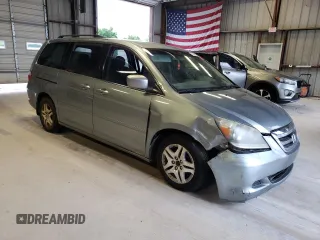 2007 Honda Odyssey EX with VIN 5FNRL38497B144794, listed as a Copart auction lot 55696584 with 0 mi miles and Salvage Title. Bid and sale history available at carsss.com. Image 4.