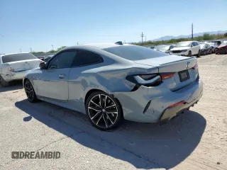 2022 BMW 4 Series 430i z VIN WBA53AP01NCH84963, wystawiony jako Copart lot #72785144 z przebiegiem Nie podano mil oraz Szkoda całkowita • Salvage title. Historia ofert i sprzedaży dostępna na DreamBid. Obrazek 2.