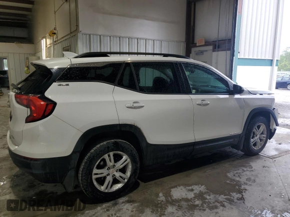 2020 GMC Terrain SLE with VIN 3GKALTEV5LL337681, listed as a Copart auction lot 59696575 with 57,815 mi miles and Salvage title. Bid and sale history available at DreamBid. Image 3.