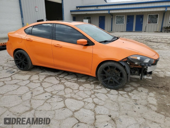 2014 Dodge Dart GT with VIN 1C3CDFEB1ED826634, listed as a Copart auction lot 47309735 with 131,944 mi miles and Salvage Title. Bid and sale history available at carsss.com. Image 4.