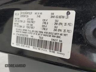 2006 Dodge 1500 SLT with VIN 1D7HA18N76S637976, listed as a IAAI auction lot 42121850 with Not Provided miles. Bid and sale history available at carsss.com. Image 9.