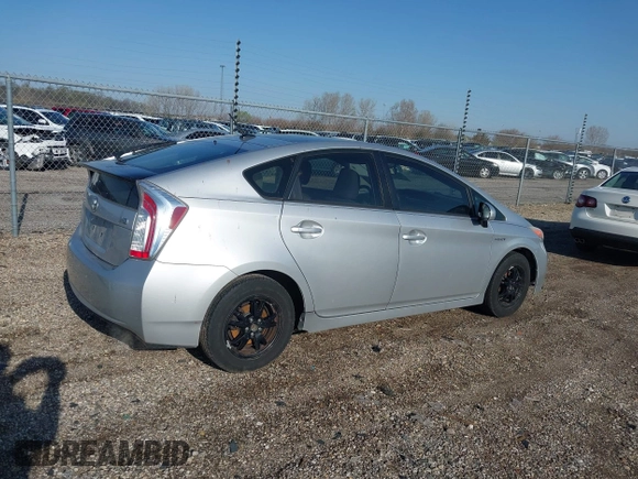 2012 Toyota Prius One with VIN JTDKN3DU1C5500488, listed as a IAAI auction lot 41929382 with 251,947 mi miles and . Bid and sale history available at carsss.com. Image 4.
