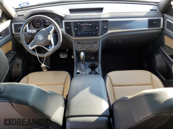 2021 Volkswagen Atlas SE with VIN 1V2RE2CA1MC216029, listed as a Copart auction lot 80369864 with 67,319 mi miles and Salvage title. Bid and sale history available at DreamBid. Image 8.