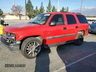 2002 Chevrolet Tahoe LS with VIN 1GNEC13V12R250234, listed as a Copart auction lot 45420765 with 175,526 mi miles and Salvage Title. Bid and sale history available at carsss.com. Image 1.
