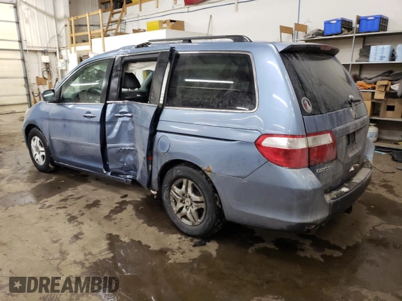 2006 Honda Odyssey EX-L with VIN 5FNRL38686B110104, listed as a Copart auction lot 44711765 with 231,197 mi miles and Salvage Title. Bid and sale history available at carsss.com. Image 2.