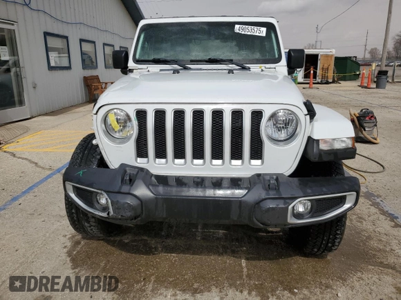 2021 Jeep Wrangler Unlimited Sahara с VIN 1C4HJXEG3MW619175, выставлен на аукционе Copart как лот 49053575 с пробегом 61 333 миль миль и Списание • Salvage title. История ставок и продаж доступна на DreamBid. Изображение 5.