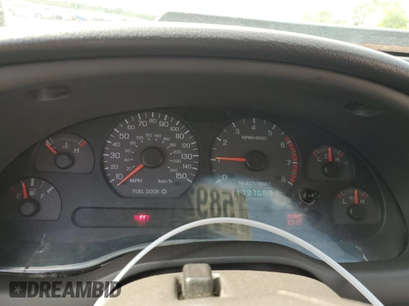 1999 Ford Mustang GT с VIN 1FAFP42X7XF145704, выставлен на аукционе Copart как лот 58921325 с пробегом 179 706 миль миль и Списание • Salvage title. История ставок и продаж доступна на DreamBid. Изображение 9.