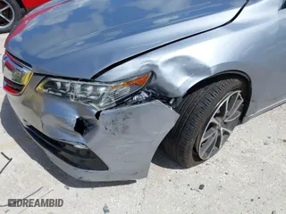 2015 Acura TLX V6 Tech with VIN 19UUB2F59FA005003, listed as a IAAI auction lot 40142940 with 1 mi miles. Bid and sale history available at carsss.com. Image 6.