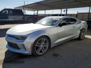 2018 Chevrolet Camaro 2LT with VIN 1G1FD1RS0J0130315, listed as a Copart auction lot 82207654 with 97,986 mi miles and Salvage Title. Bid and sale history available at carsss.com. Image 1.