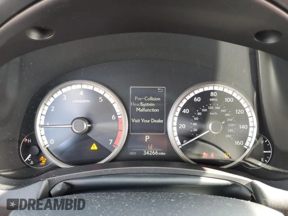 2021 Lexus NX 300 F Sport with VIN JTJSARBZ3M2200206, listed as a Copart auction lot 52511245 with 34,266 mi miles and Non repairable. Bid and sale history available at DreamBid. Image 9.