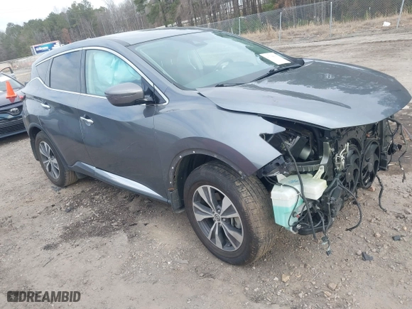 2020 Nissan Murano S with VIN 5N1AZ2AJ8LN166718, listed as a IAAI auction lot 41338618 with 96,603 mi miles. Bid and sale history available at carsss.com. Image 1.