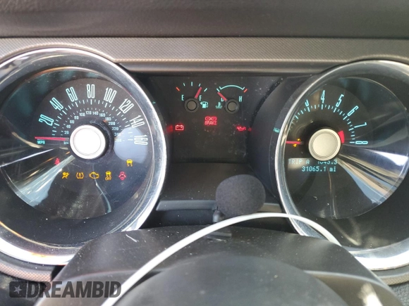 2012 Ford Mustang GT Premium with VIN 1ZVBP8CF8C5265773, listed as a Copart auction lot 46900015 with 31,065 mi miles and Salvage Title. Bid and sale history available at DreamBid. Image 9.