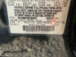 2012 Nissan Sentra S with VIN 3N1AB6AP3CL662257, listed as a Copart auction lot 59792835 with Not provided miles and Salvage title. Bid and sale history available at DreamBid. Image 12.