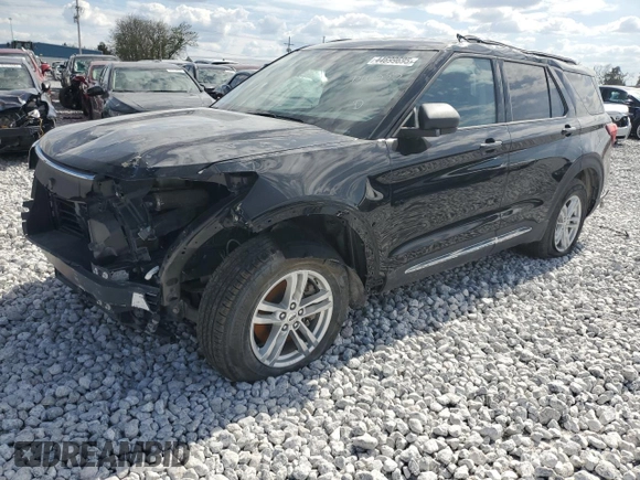 2020 Ford Explorer XLT with VIN 1FMSK8DH5LGD16535, listed as a Copart auction lot 44699695 with 46,678 mi miles and Salvage Title. Bid and sale history available at carsss.com. Image 1.