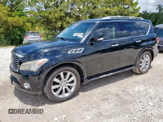 2013 Infiniti QX56 with VIN JN8AZ2NF0D9551134, listed as a Copart auction lot 58924945 with 167,585 mi miles and Clean title. Bid and sale history available at DreamBid. Image 1.