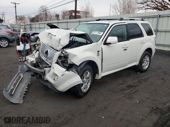 2009 Mercury Mariner Premier with VIN 4M2CU97G59KJ16931, listed as a Copart auction lot 53111905 with Not provided miles and Salvage title. Bid and sale history available at DreamBid. Image 1.