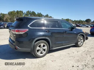 2014 Toyota Highlander Limited with VIN 5TDDCRFH2ES006624, listed as a Copart auction lot 49738285 with 126,881 mi miles and Clean title. Bid and sale history available at DreamBid. Image 3.