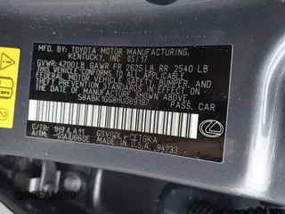 2017 Lexus ES 350 with VIN 58ABK1GG8HU069197, listed as a IAAI auction lot 40349943 with 59,830 mi miles and . Bid and sale history available at DreamBid. Image 9.
