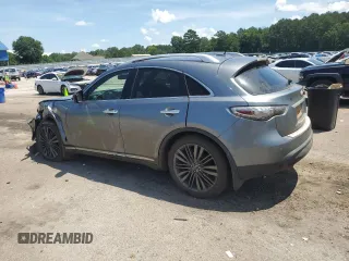 2017 Infiniti QX70 with VIN JN8CS1MU5HM141116, listed as a Copart auction lot 62124125 with 134,038 mi miles and Salvage title. Bid and sale history available at DreamBid. Image 2.