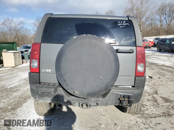 2008 Hummer H3 SUV with VIN 5GTEN13E988177642, listed as a Copart auction lot 84815404 with 151,096 mi miles and Salvage Title. Bid and sale history available at DreamBid. Image 6.