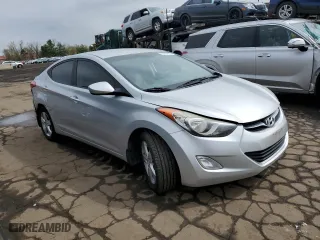 2013 Hyundai Elantra Limited with VIN KMHDH4AE4DU511796, listed as a Copart auction lot 53937555 with 125,106 mi miles and Salvage Title. Bid and sale history available at carsss.com. Image 4.