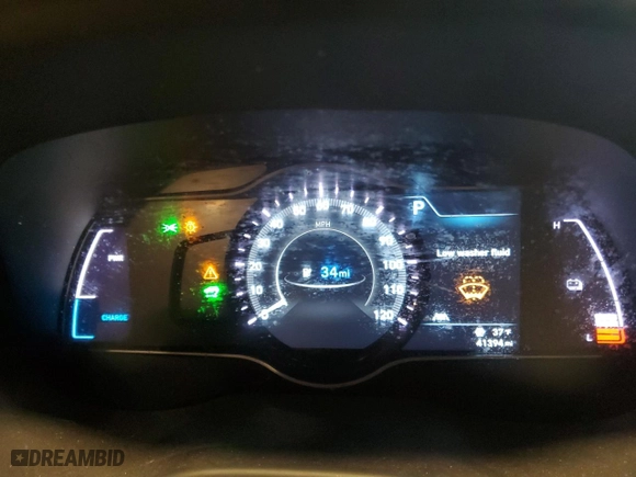 2020 Hyundai Kona Electric Ultimate with VIN KM8K53AG2LU092812, listed as a Copart auction lot 45709905 with 41,394 mi miles and Salvage Title. Bid and sale history available at carsss.com. Image 9.