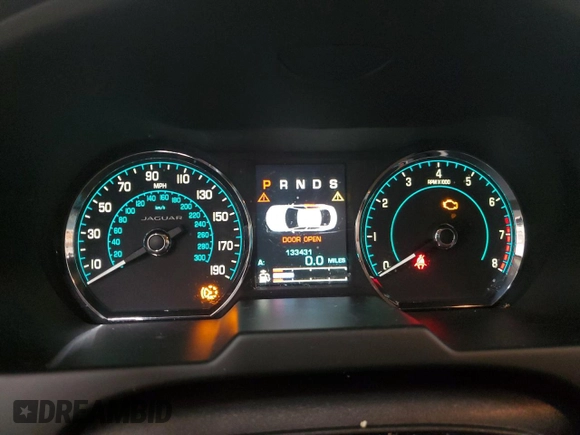 2015 Jaguar XF Portfolio with VIN SAJWJ0FF8F8U65883, listed as a Copart auction lot 55783945 with 133,431 mi miles and Salvage Title. Bid and sale history available at DreamBid. Image 9.